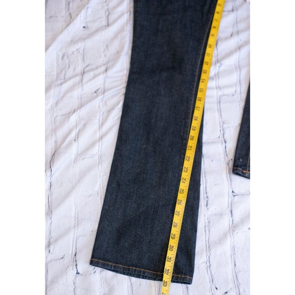 Lucky Brand Lola Boot Jean by Gene Montesano Jeans Red Inseam USA Size 10/30 - Picture 11 of 12